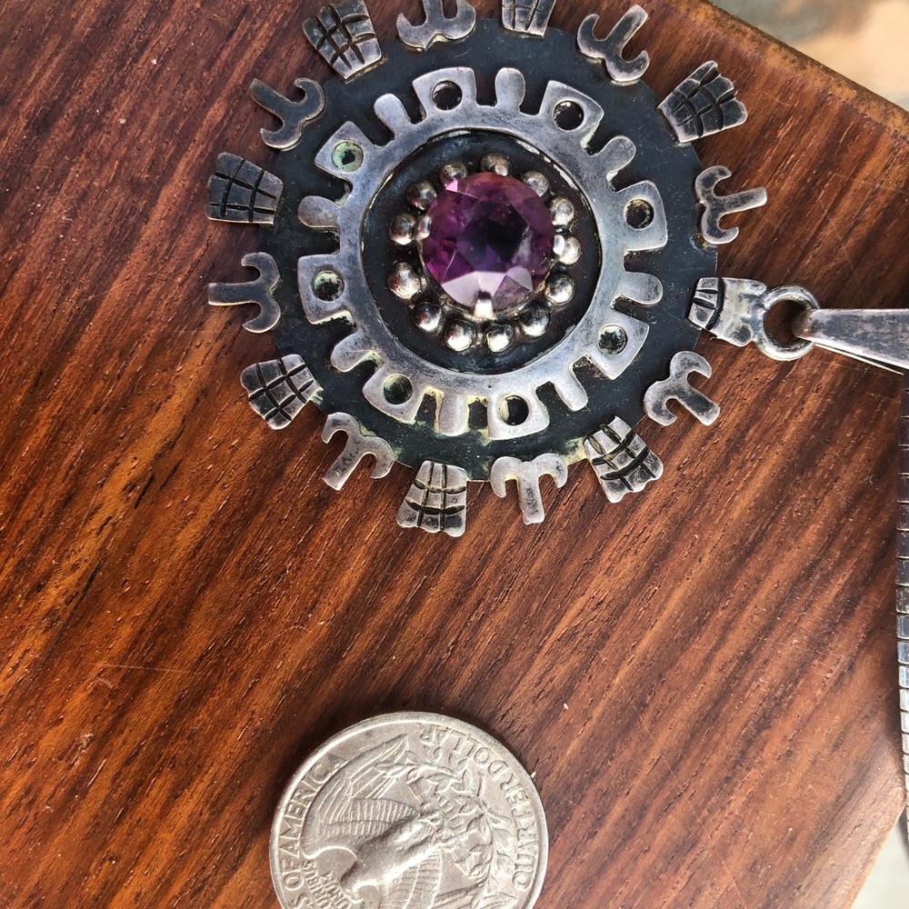 Vintage Mexican Sterling Silver Pendant